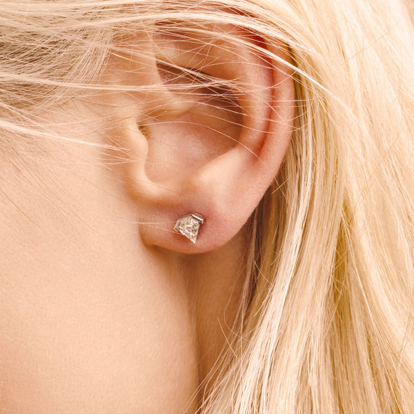 Super Stud Earring With gold and Diamond